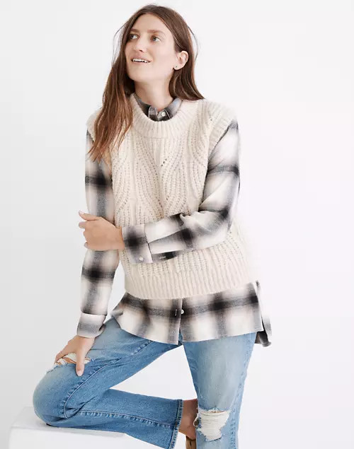 Firgrove Ribbed Crewneck Sweater Vest | Madewell