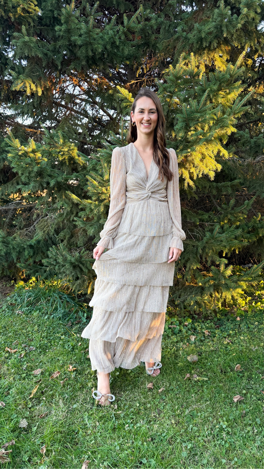 This gold tiered dress is so fun and perfect for the holiday season! 

Party dress, gold dress, party dress, party outfit, NYE outfit, NYE dress, tiered dress, Walmart dress 

#LTKootd #LTKHoliday #LTKSeasonal