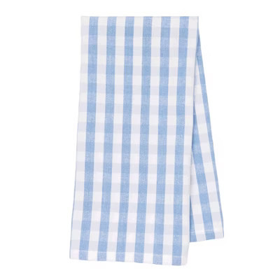 C&F Home Calming Seas Blue Gingham Plaid Stripes 100% Cotton Kitchen Towel | Target