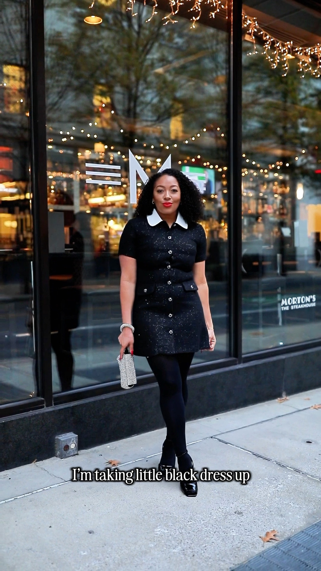 🎄✨ This holiday season, make every moment magical with @belk! ✨🎄 Step into timeless style with the English Factory Sequin Tweed Button Up Minidress, sparkling ever so subtly to keep you chic and confident. The crisp white collar adds a touch of class, while tights and peep-toe pumps complete this look with modern flair. Perfect for festive fêtes, candlelit dinners, or making memories under the mistletoe. ✨ Turn heads, spread cheer, and dazzle in Belk’s holiday must-have ensemble. 💫 Your holiday sparkle starts here. 💫 #BelkHolidayStyle #TimelessTwinkle #HolidayGlam 