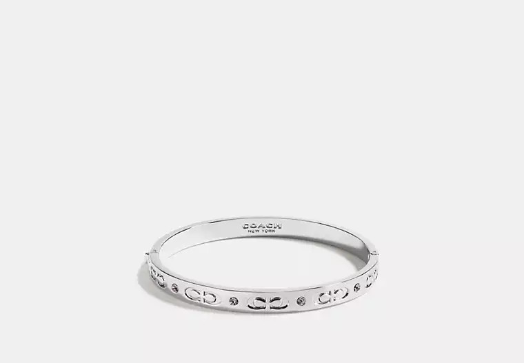 Signature Hinged Bangle | Coach Outlet US