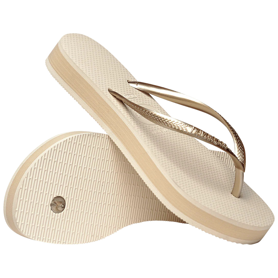 Women's Slim Flatform Flip Flops Beige | Havaianas | Havaianas