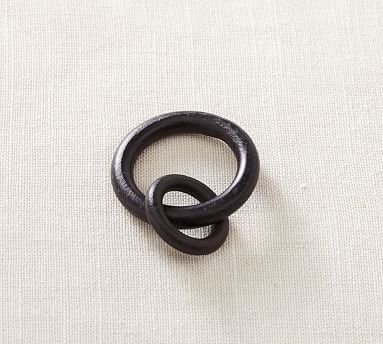 Cast Iron Black Curtain Round Rings | Pottery Barn (US)