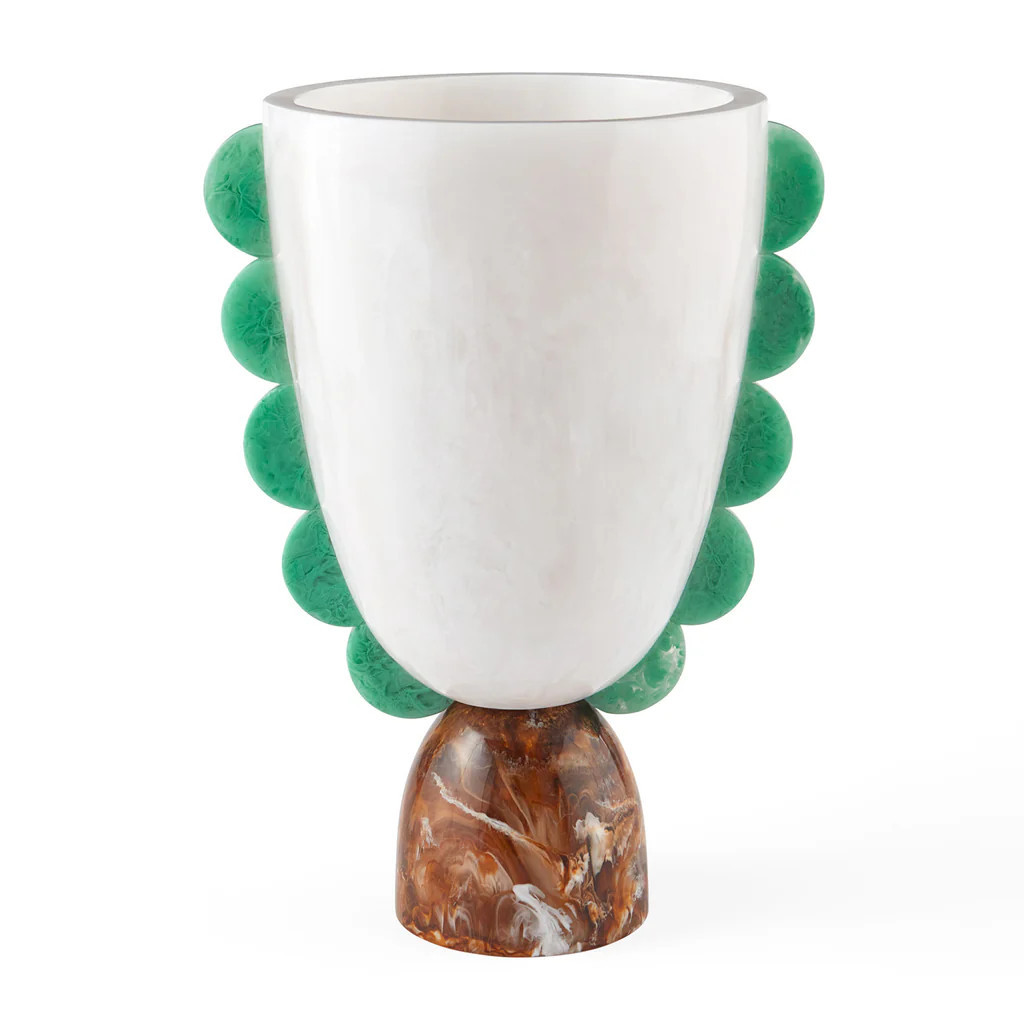 Mustique Scalloped Urn | Jonathan Adler US
