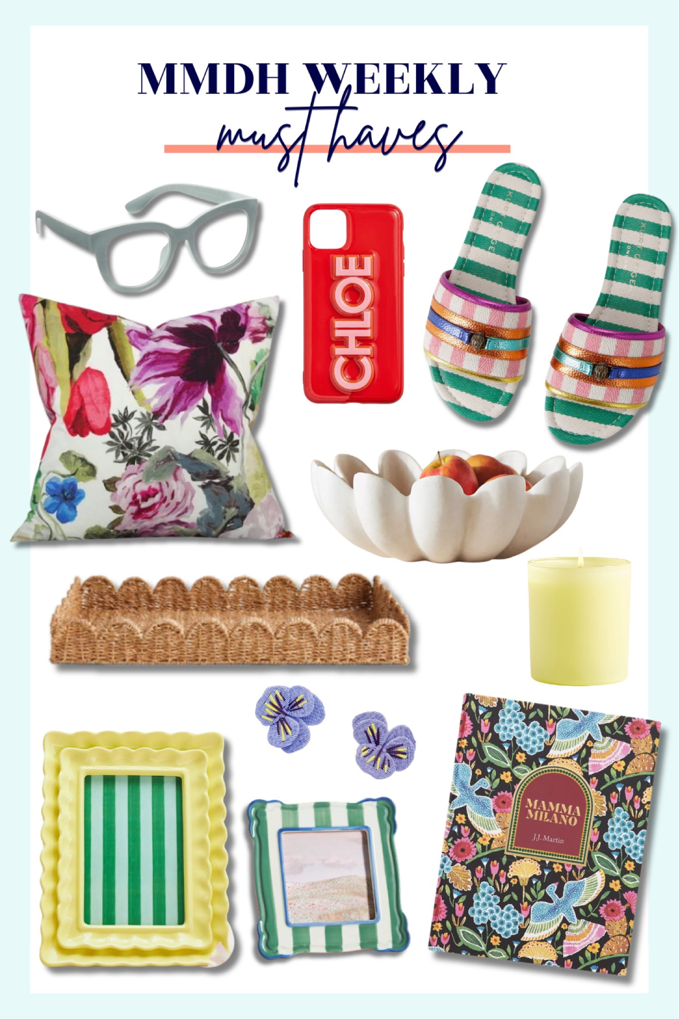 This week’s must-haves include coffee table decor and essential home accessories, including chic decorative trays, floral pillows, coffee table books, vibrant picture frames, must-have spring sandals, decorative bowls, personalized phone case, and smart decorative storage solutions with a touch of maximalism. Elevate your home decor with these stylish and colorful home accessories! Connect with me on Instagram for expert home styling advice @mmdh.studio! 

#LTKhome #LTKfindsunder100 #LTKstyletip