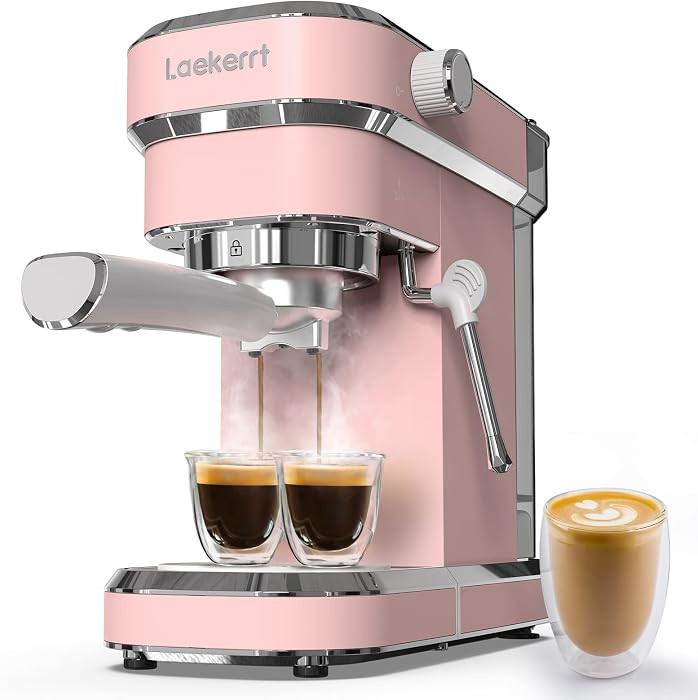 Laekerrt Professional Espresso Machine 20 Bar, Espresso Maker with Milk Frother Steam Wand, Stain... | Amazon (US)