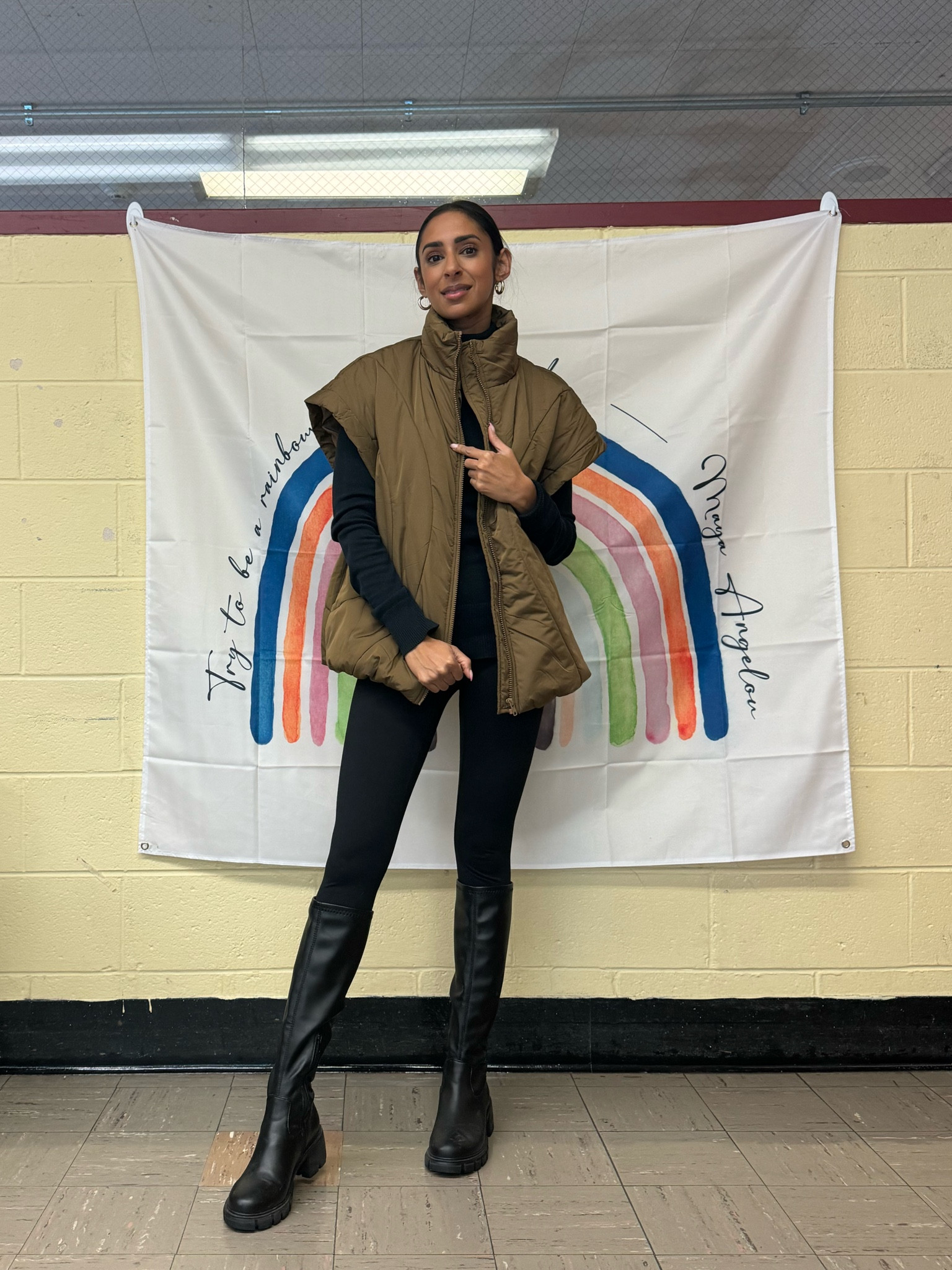 Cold weather fit and the vest is a must 

#LTKsalealert