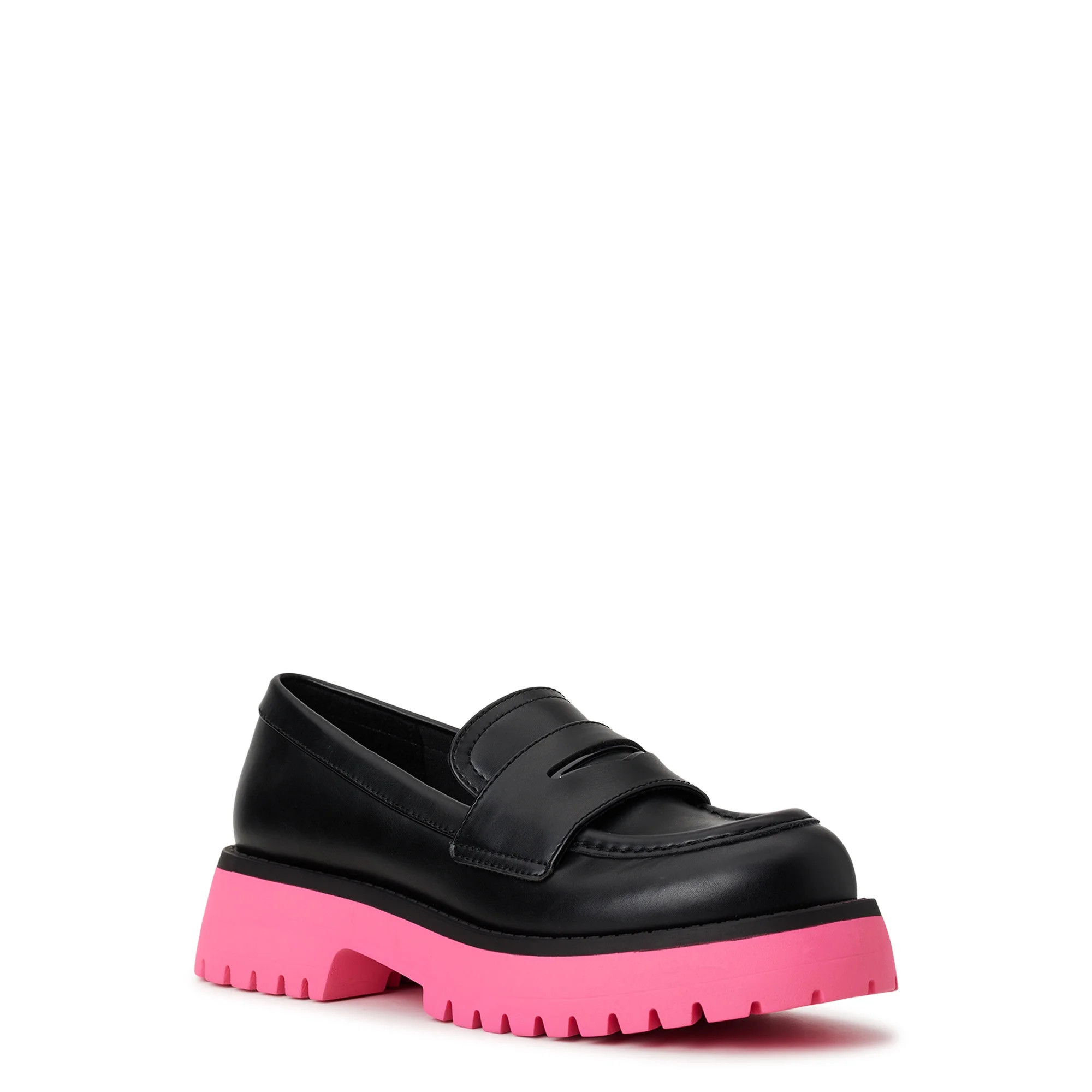No Boundaries Women's Slip on Lug Fashion Loafer | Walmart (US)