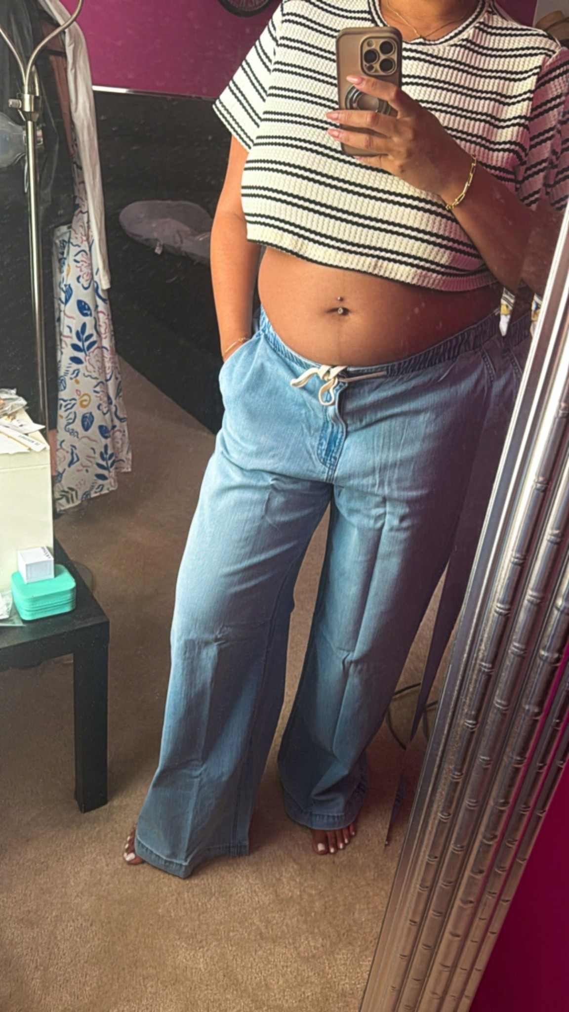 I’m going to be wearing these all summer! Accommodates a baby bump too! 
From American Eagle. I got an XL Long


#LTKMidsize #LTKOver40 #LTKBump