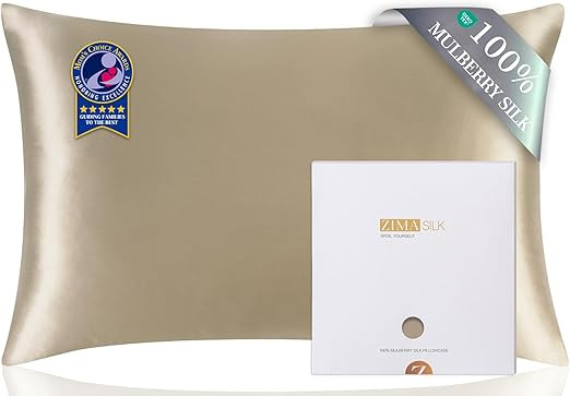 ZIMASILK 100% Pure Mulberry Silk Pillow cases for Hair and Skin, Soft, Hypoallergenic & Smooth, B... | Amazon (US)