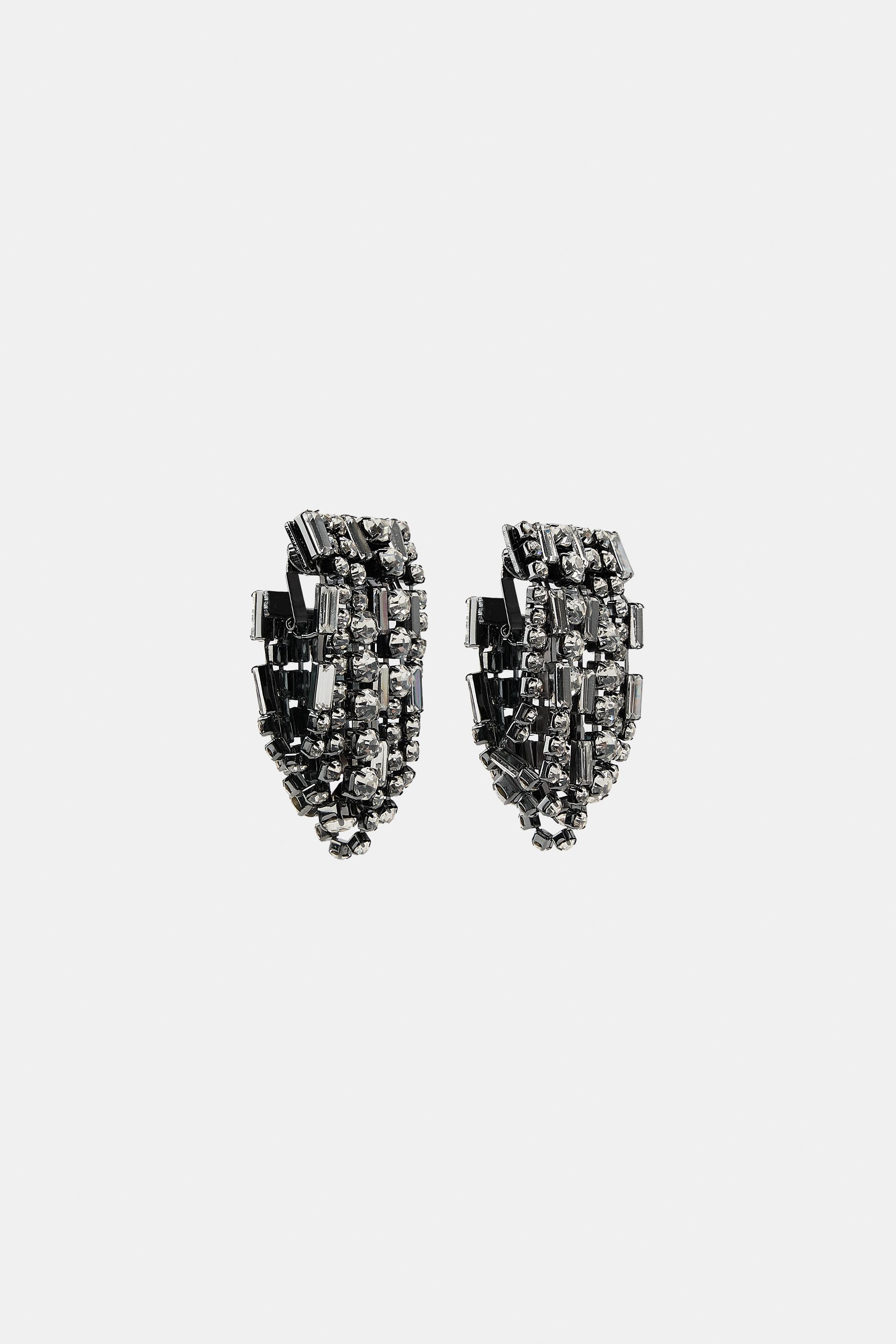 JEWELED EARRINGS | Zara US