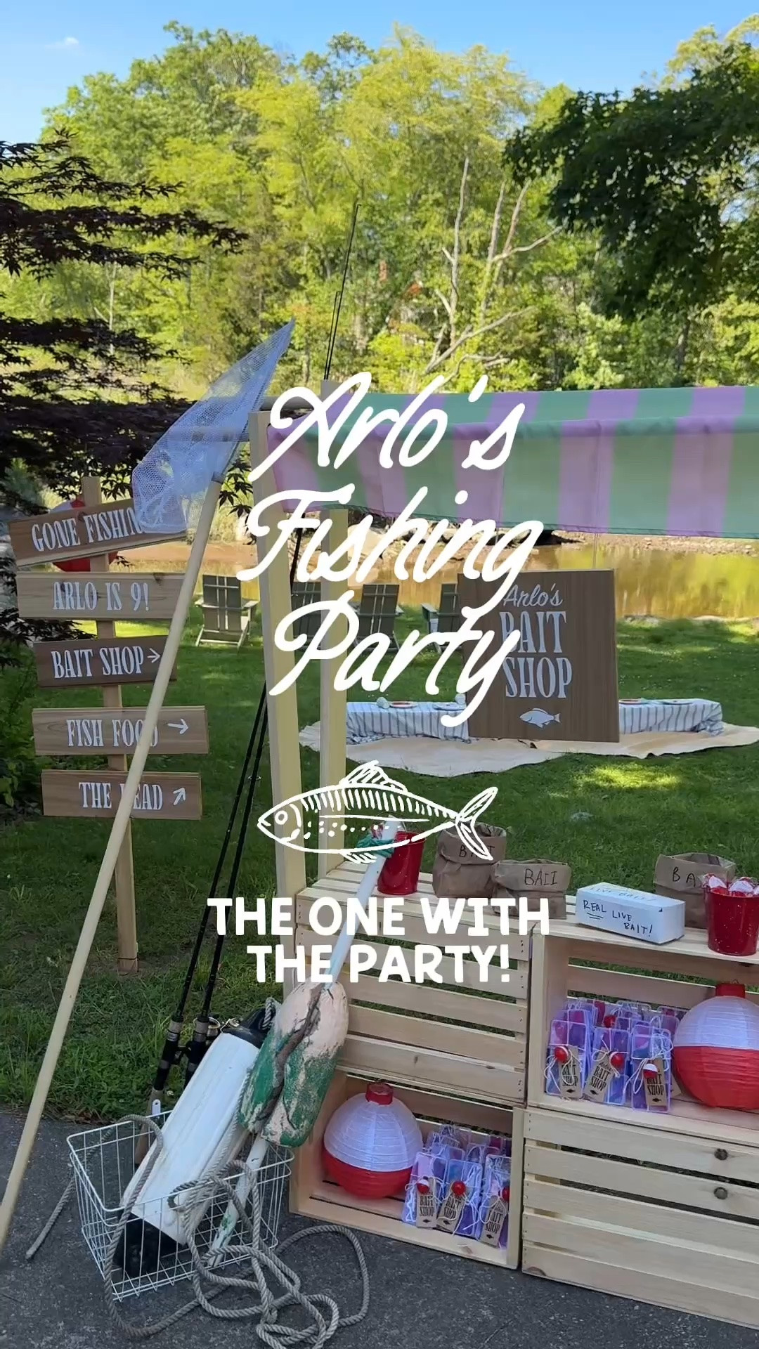 arlos fishing themed birthday party!!