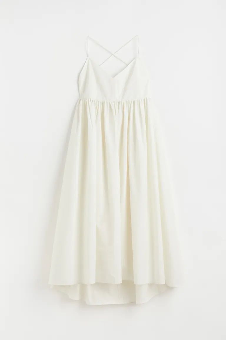 V-neck cotton dress | H&M (UK, MY, IN, SG, PH, TW, HK)