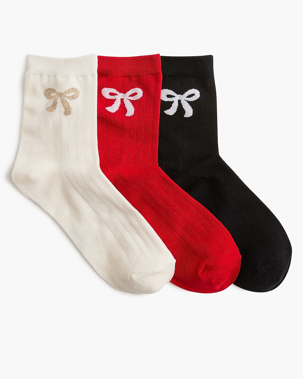 Bow boot socks pack-of-three | J.Crew Factory