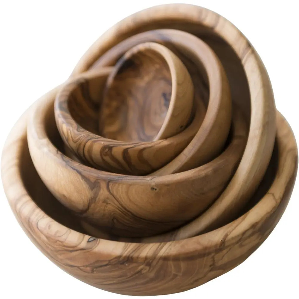 Be Home Olive Wood Nesting Bowls - Set of 6 at Nordstrom | Nordstrom