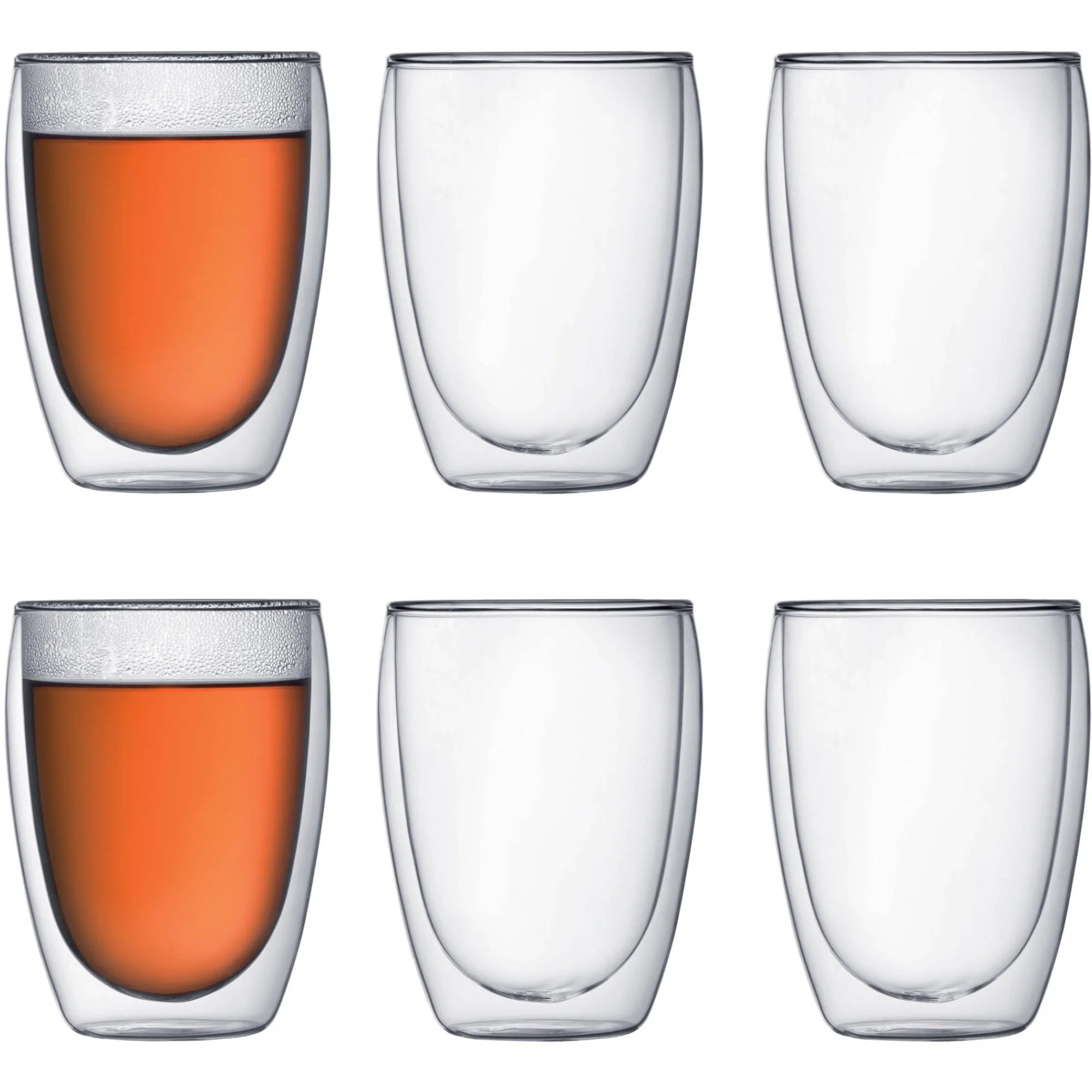 Bodum PAVINA Coffee Mug, Double-Wall, Clear, .35 L, 12 Ounces Each - Walmart.com | Walmart (US)