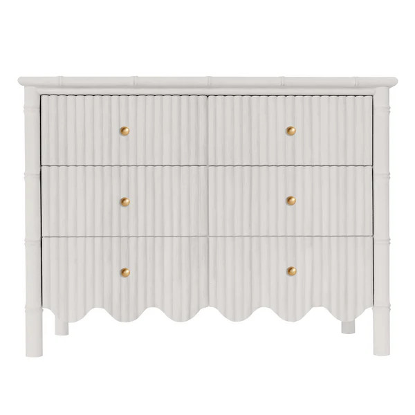 Drew's Rattan Dresser 48" - White | Society Social