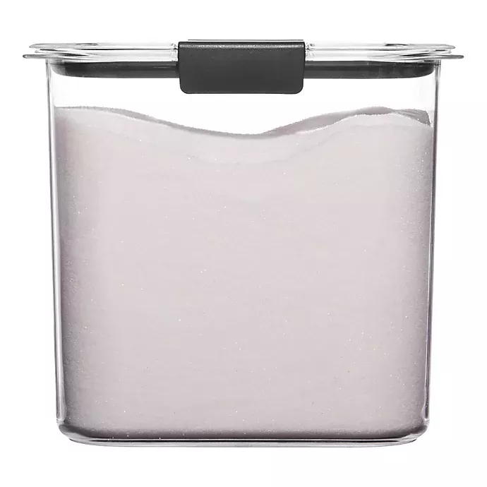 Rubbermaid Brilliance 12-Cup Sugar Dry Storage Container, Clear