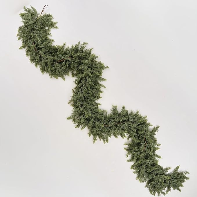Deluxe Christmas Garland – Real Touch Cedar Garland for Mantel, Staircase, Table Centerpiece an... | Amazon (US)
