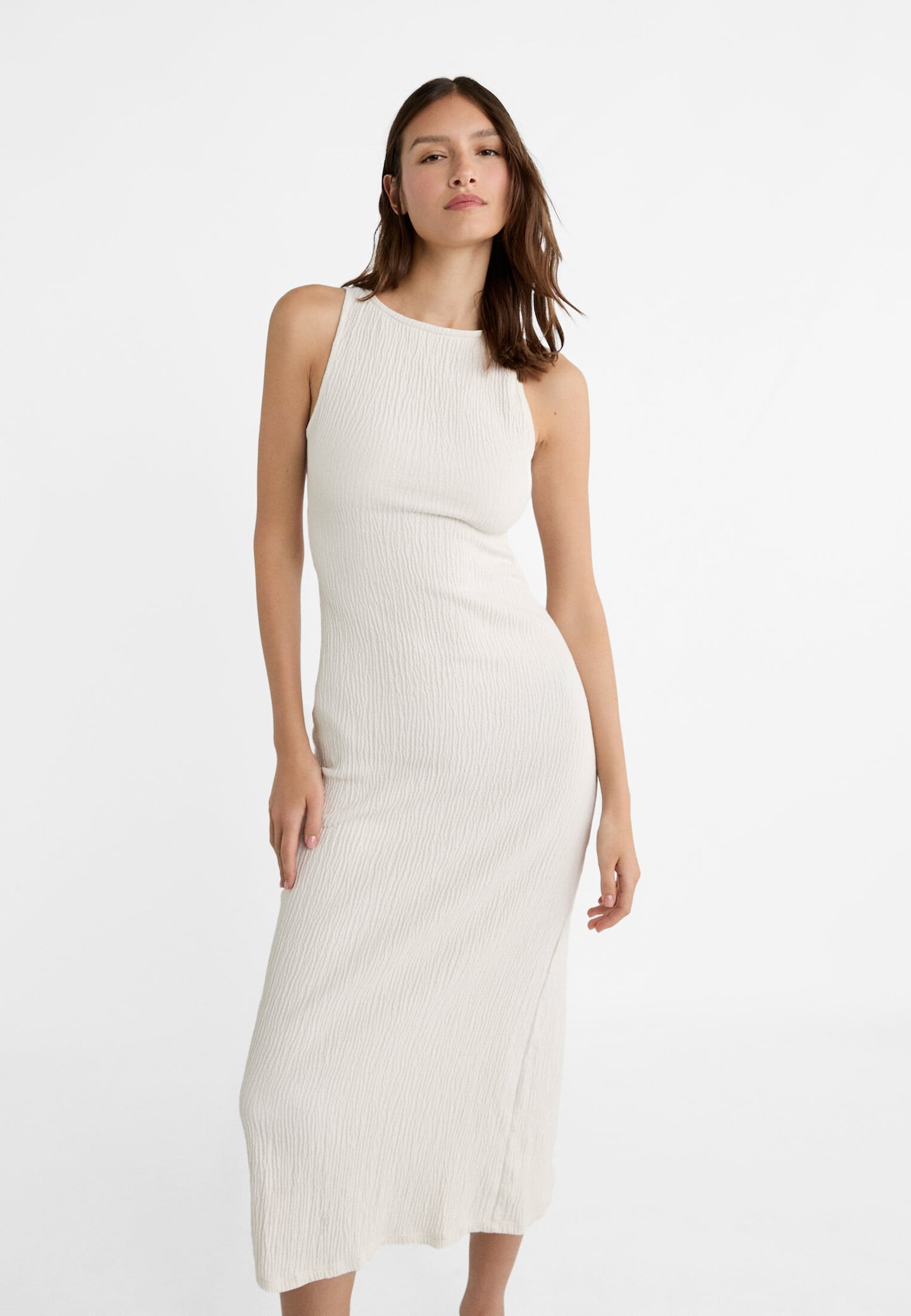 Cut-out midi dress | Stradivarius (UK)