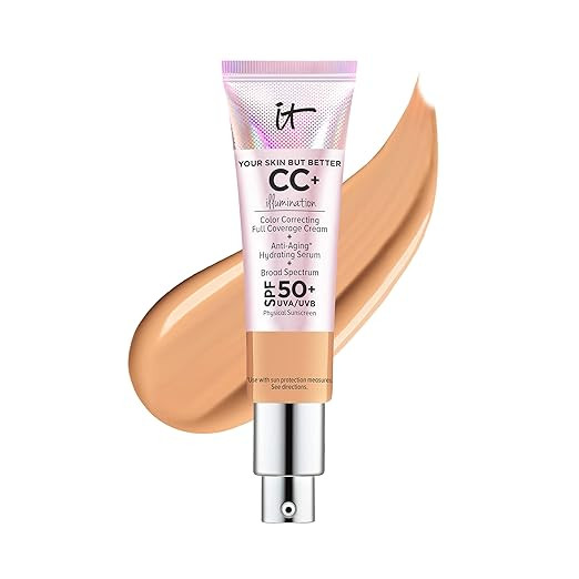 IT Cosmetics Your Skin But Better CC+ Cream Illumination - Color Correcting Cream, Full-Coverage ... | Amazon (US)