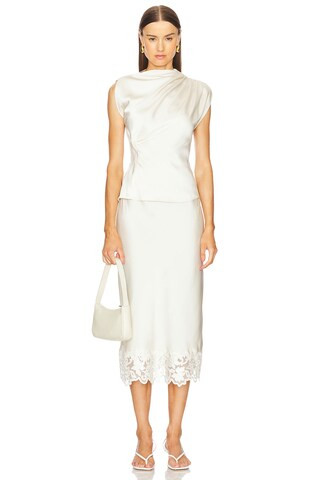 L'Academie by Marianna Adira Top in Ivory from Revolve.com | Revolve Clothing (Global)