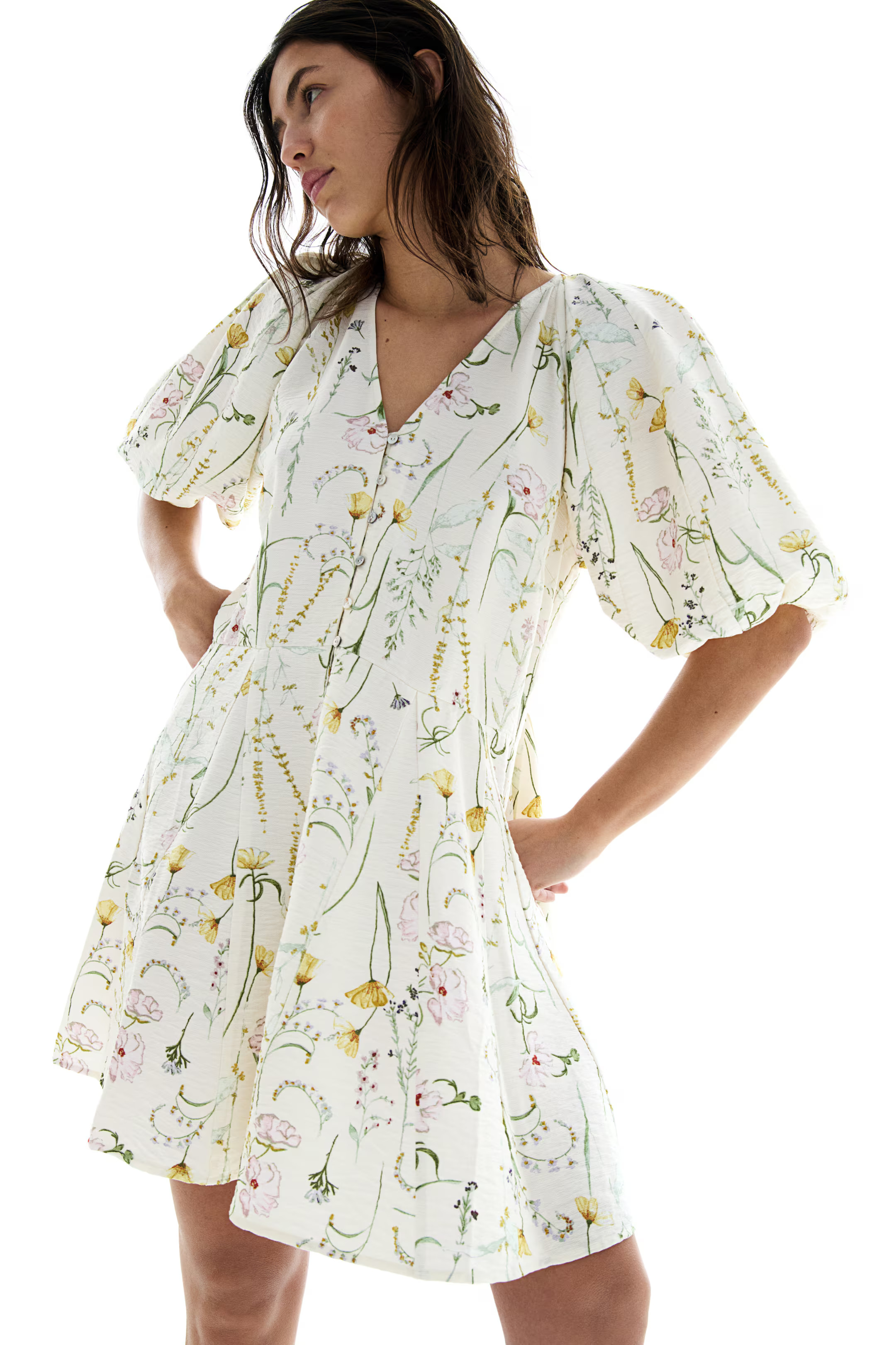 Dress with Flared Skirt | H&M (US + CA)