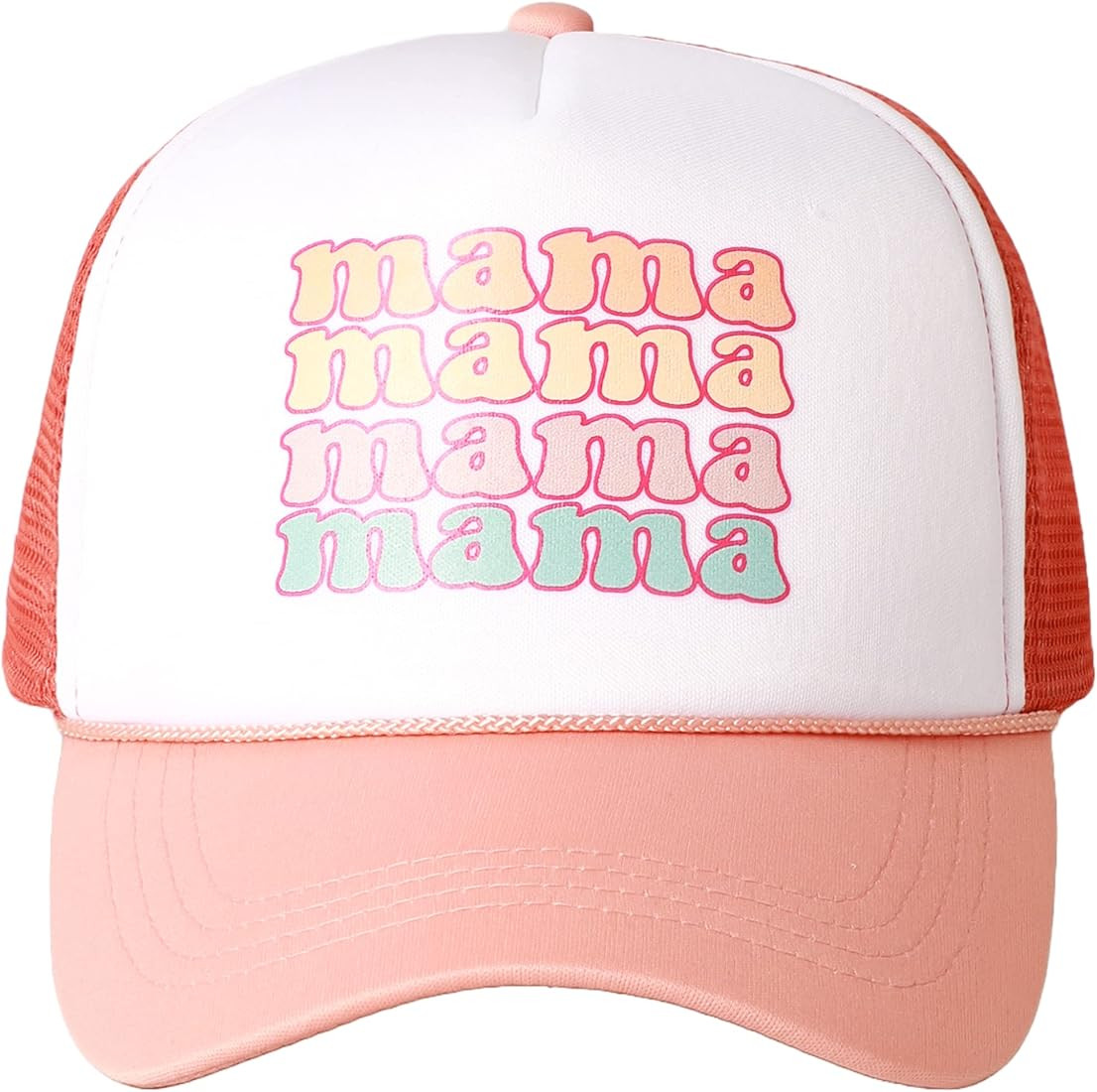 MIRMARU Retro Foam Mesh Trucker hat Trendy Design Summer Baseball Cap for Womens | Amazon (US)