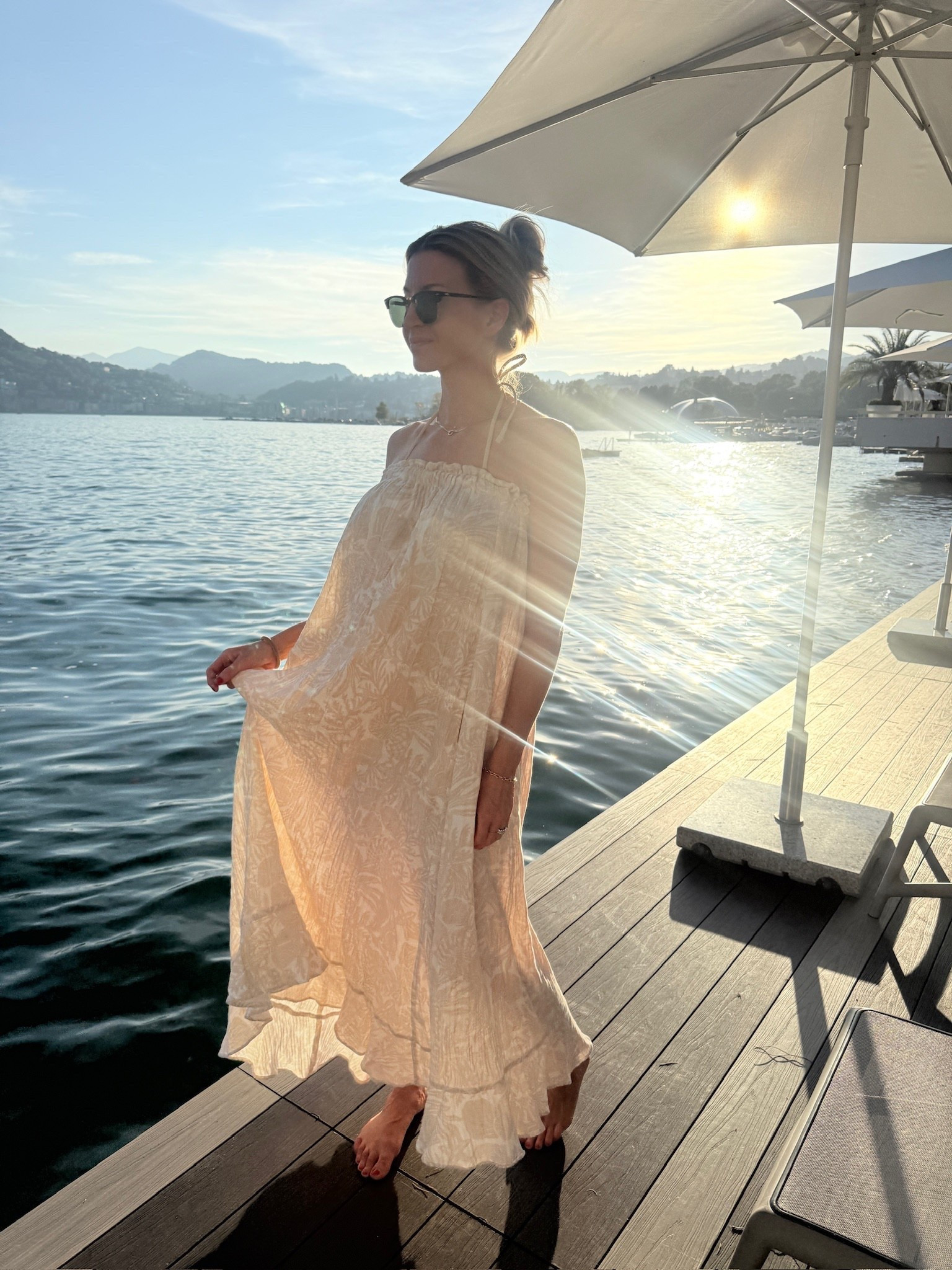 Sundress for a day at Lake Como! 
Dress: runs TTS

#LTKSeasonal #LTKStyleTip #LTKBeauty