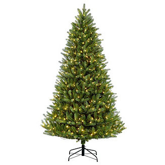 Puleo International 9 ft Pre-Lit Green Mountain Fir Artificial Christmas Tree with 1000 UL-Listed... | Macy's Canada
