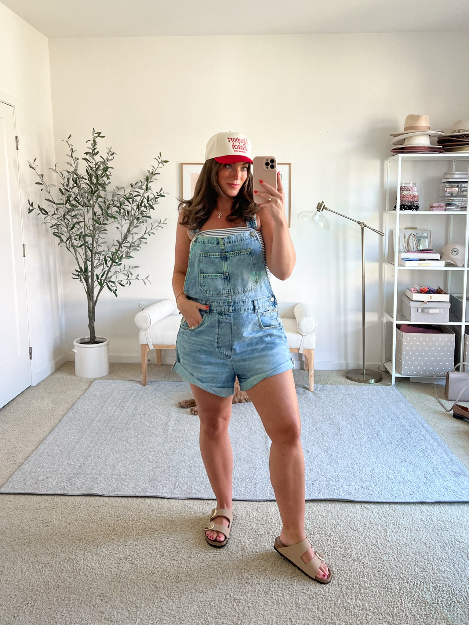 Shortalls, Birkenstocks and trucker hat my latest favorite summer outfit ❤️

M in top,
L in shortalls (mediums fit fitted, I wanted looser)

#LTKMidsize #LTKFindsUnder50 #LTKSeasonal