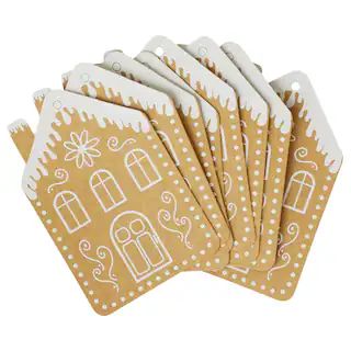 Kraft Brown & White Snowy House Tags, 20ct. by Celebrate It™ | Michaels | Michaels Stores