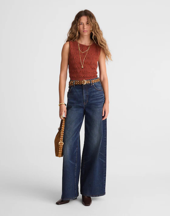 Smocked Boatneck Tank | Madewell