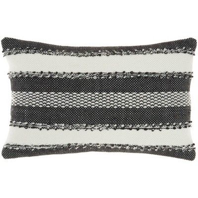Woven Striped and Dots Indoor/Outdoor Throw Pillow - Mina Victory | Target