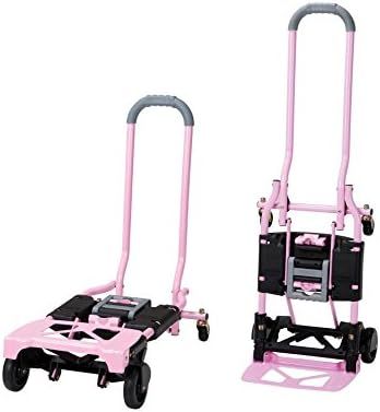 Cosco Shifter 300-Pound Capacity Multi-Position Folding Hand Truck and Cart, Pink Pink | Amazon (US)