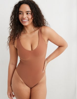 SMOOTHEZ Plunge Bodysuit | Aerie
