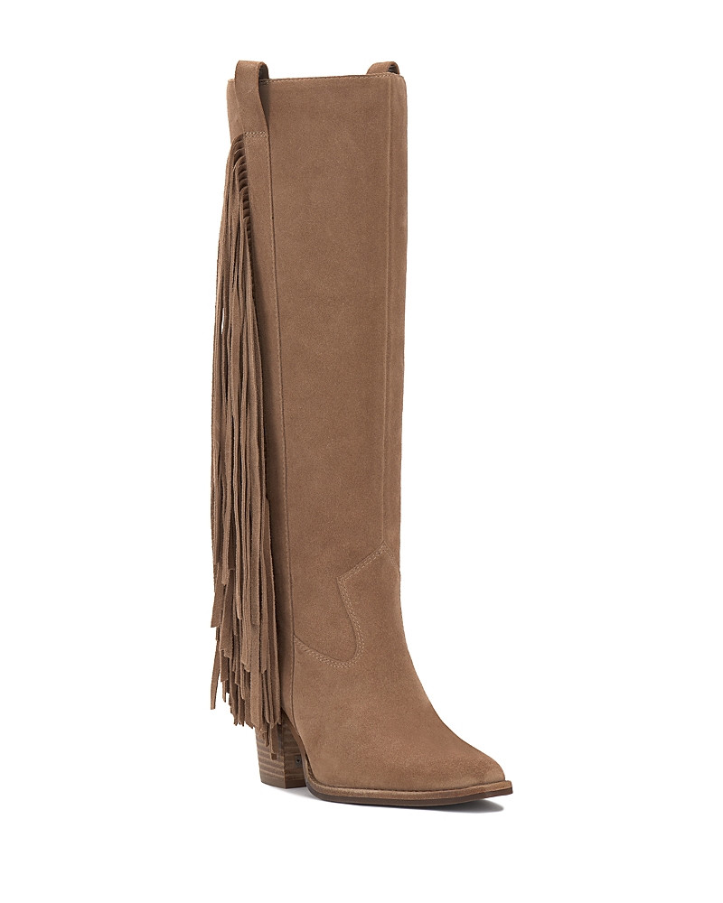 Vince Camuto Women's Pelia Fringe Wide Calf Boots | Bloomingdale's (US)