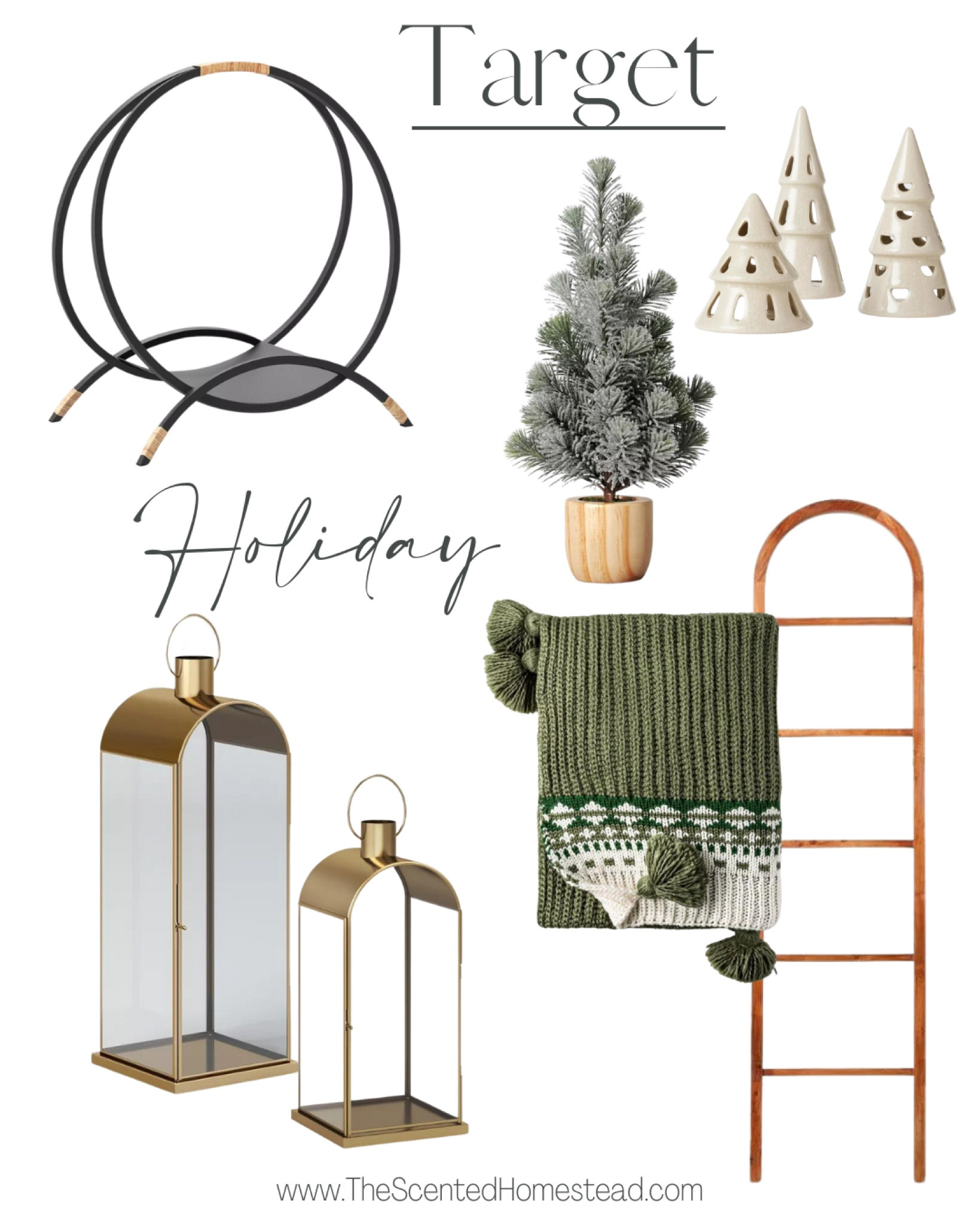 Target holiday!! Christmas decor, holiday throw blanket, wood throw blanket ladder 

#LTKHoliday #LTKCyberWeek #LTKsalealert