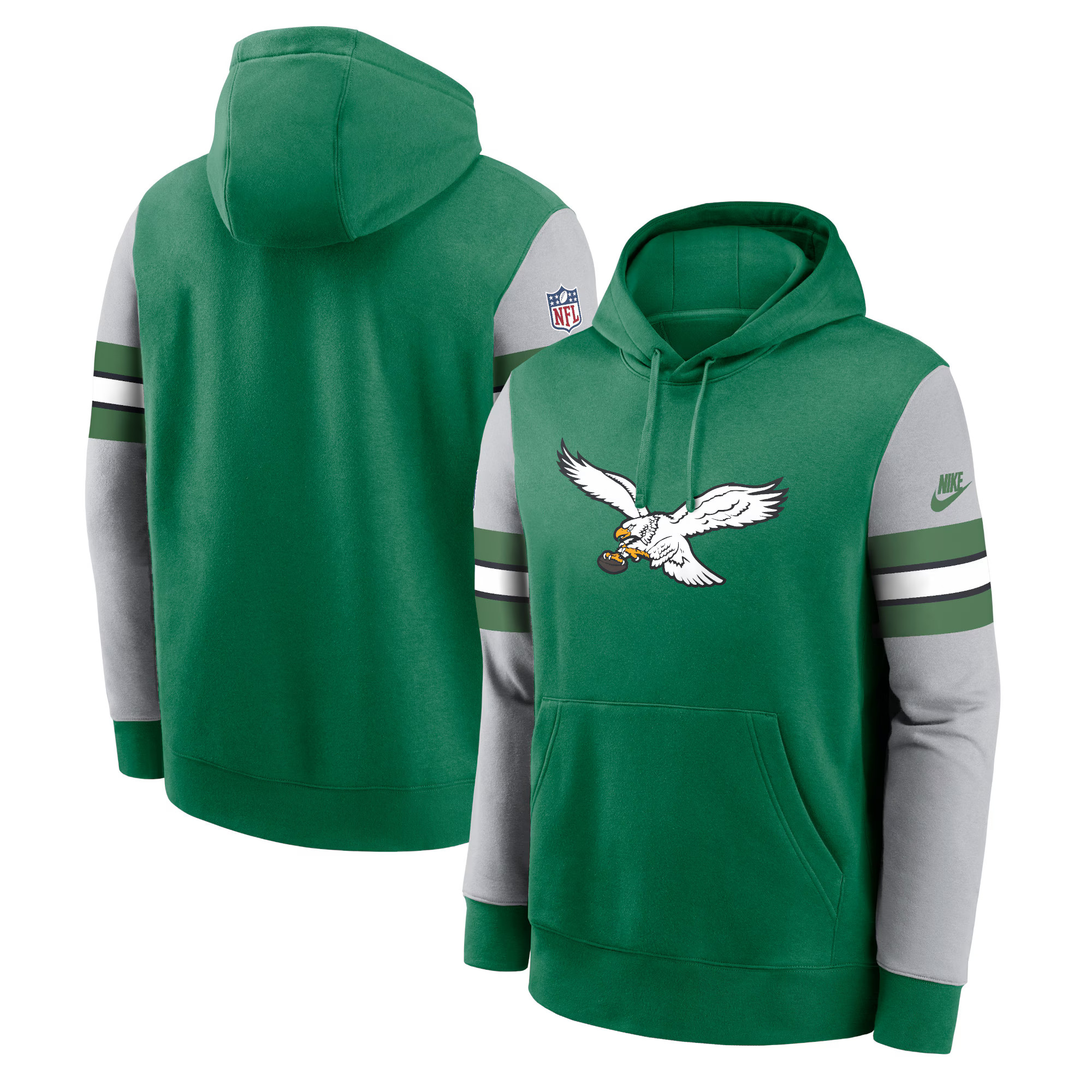 Philadelphia Eagles Nike Sideline Alternate Club Pullover Hoodie - Green | Fanatics