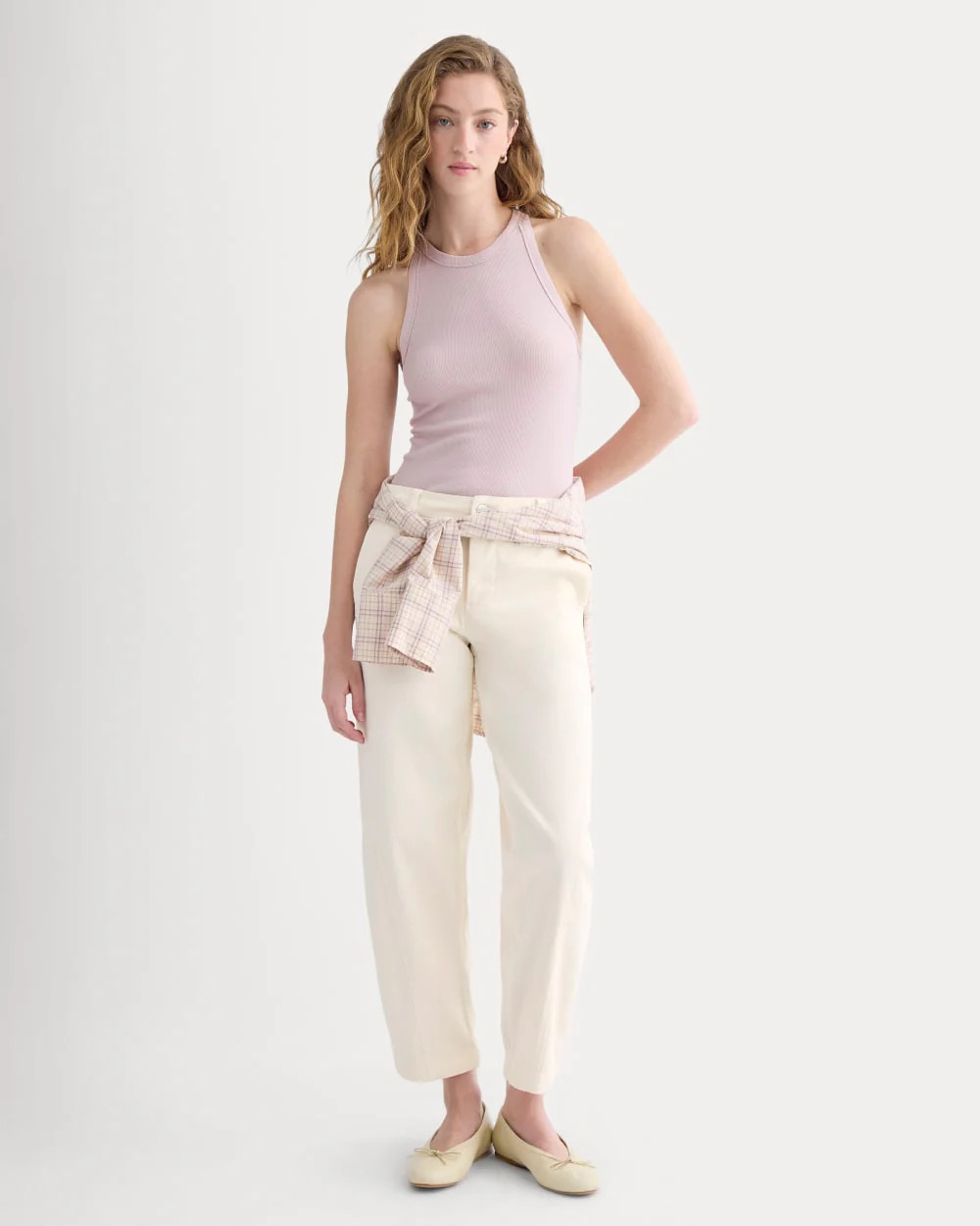 Twisted Seam Barrel Pant | Bone | Everlane