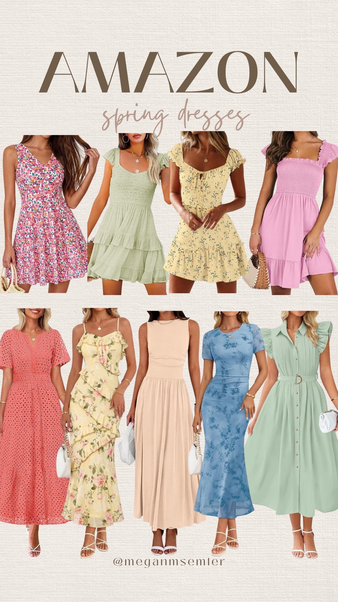 Amazon spring dresses 

#LTKgrwm #LTKootd #LTKSeasonal