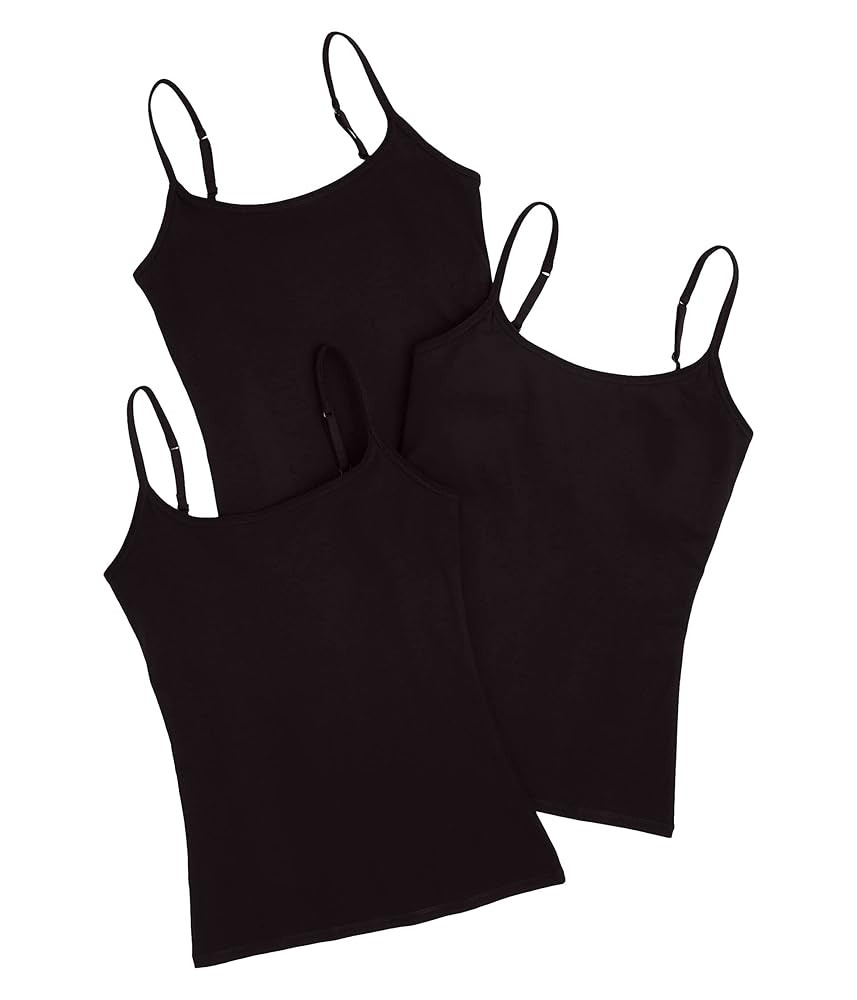 Pact® Organic Cotton Shelf Bra Camisole for Women – Pack of 3 – 95% Cotton – 5% Elastane ... | Amazon (US)