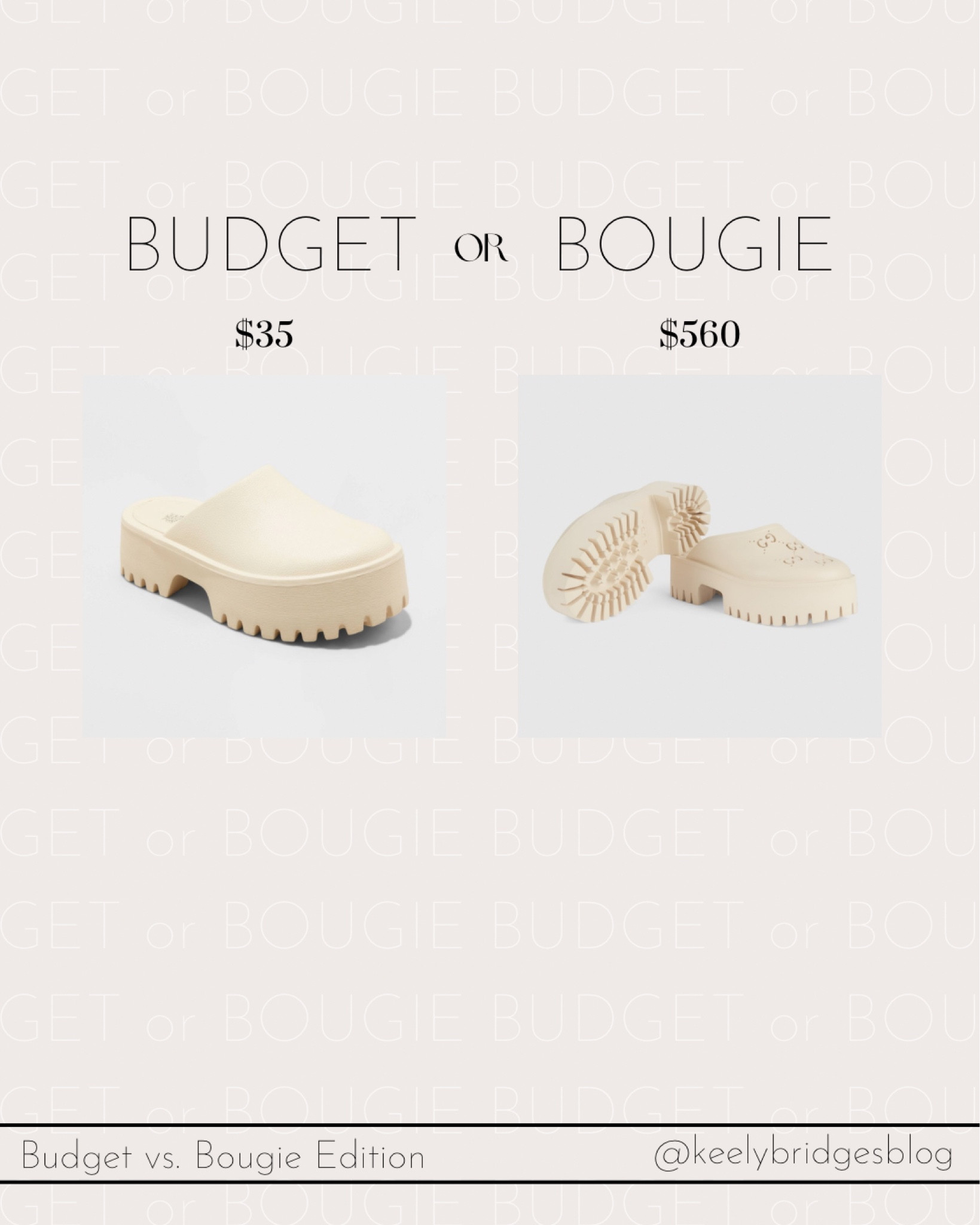 Budget or Bougie. Target vs Gucci  

#LTKSeasonal #LTKunder50 #LTKFind