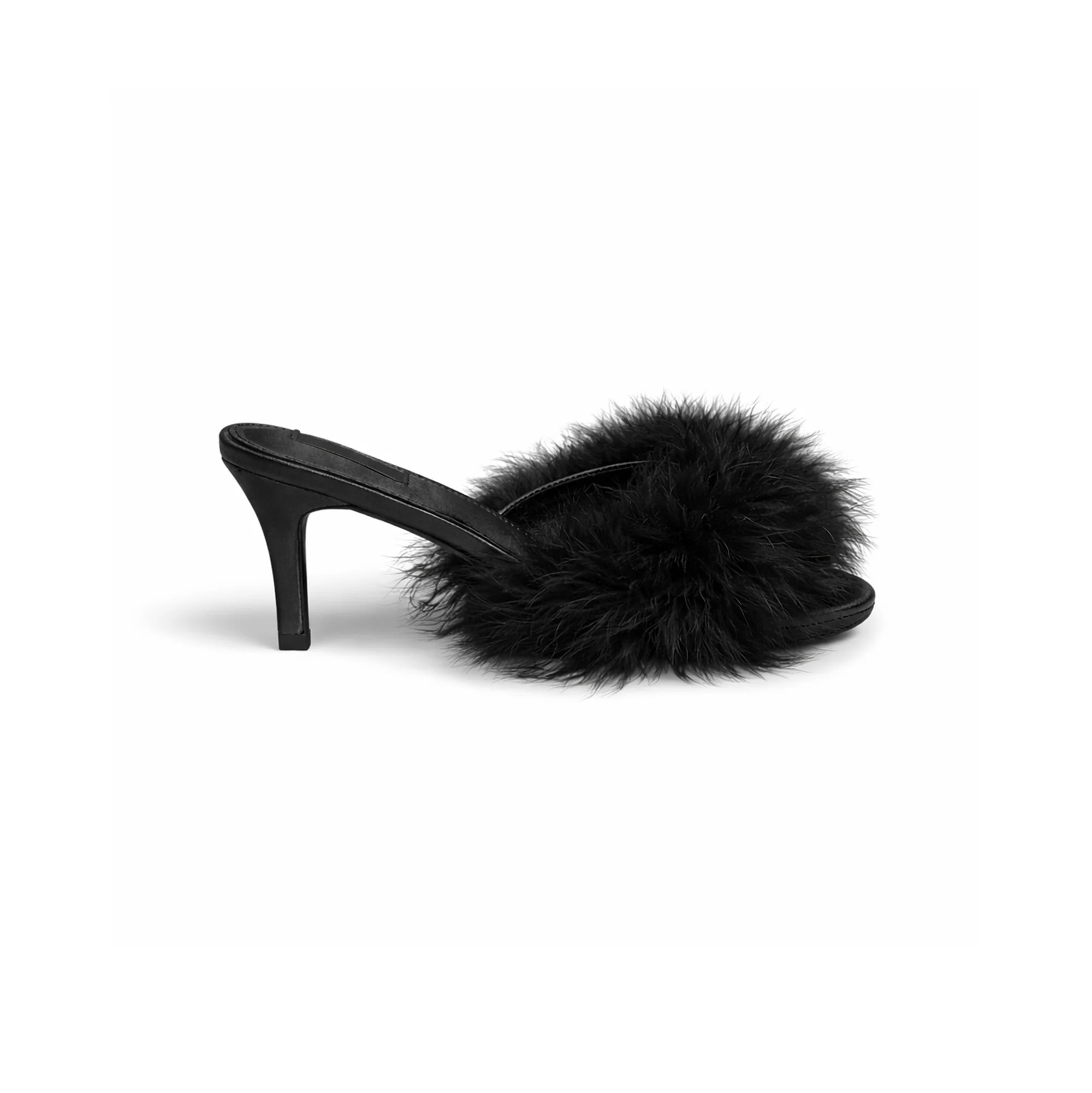 SKIMS Feather Kitten Heel | Black | 42 | Accessories | SKIMS (US)