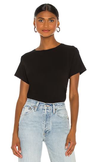 x Hanes The Classic Tee in Washed Black | Revolve Clothing (Global)