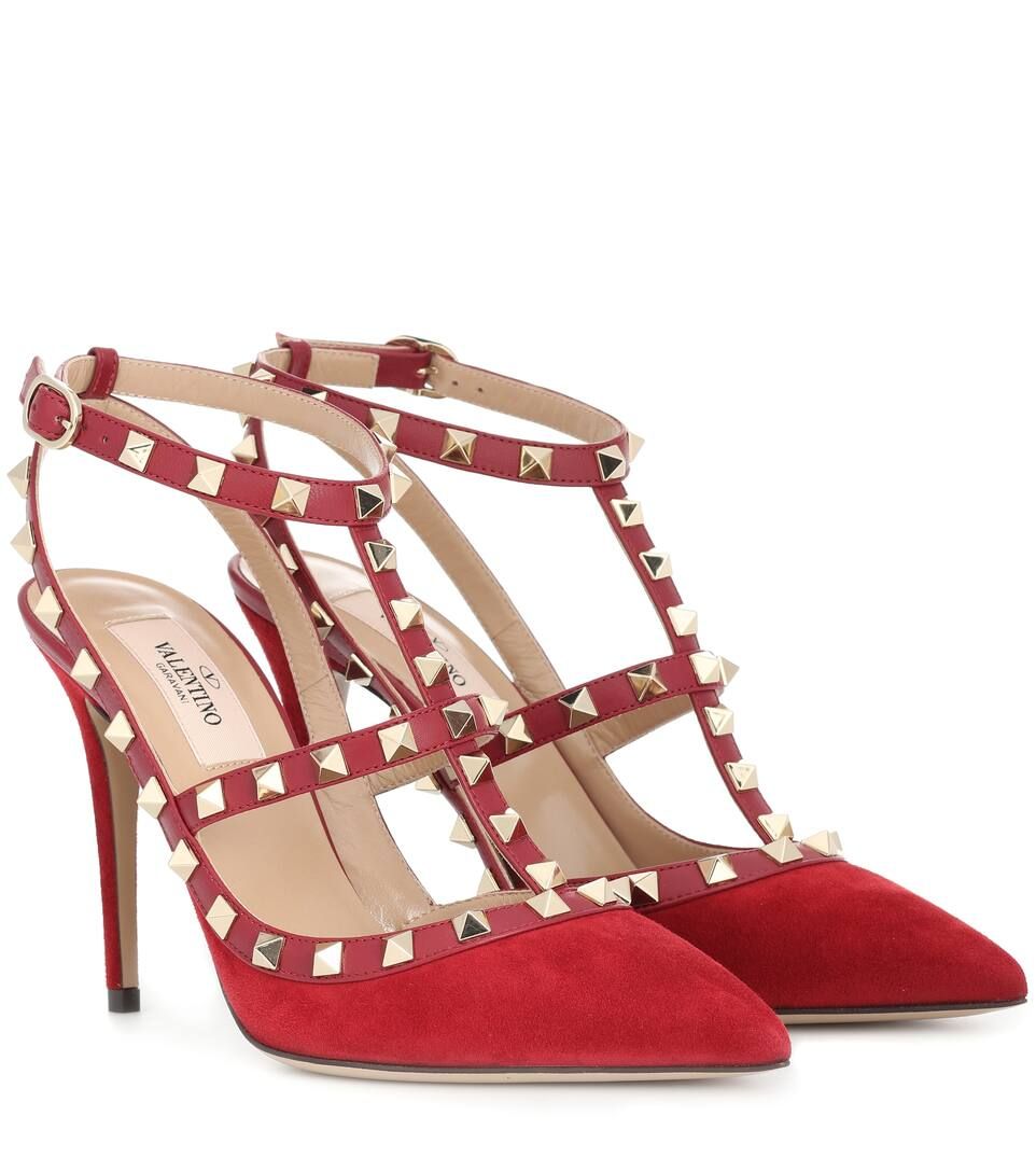 Valentino Garavani Rockstud suede pumps | Mytheresa (US/CA)