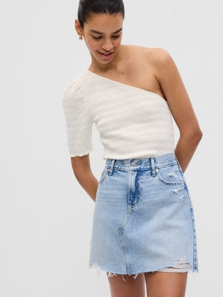 Smocked One-Shoulder Top | Gap (US)