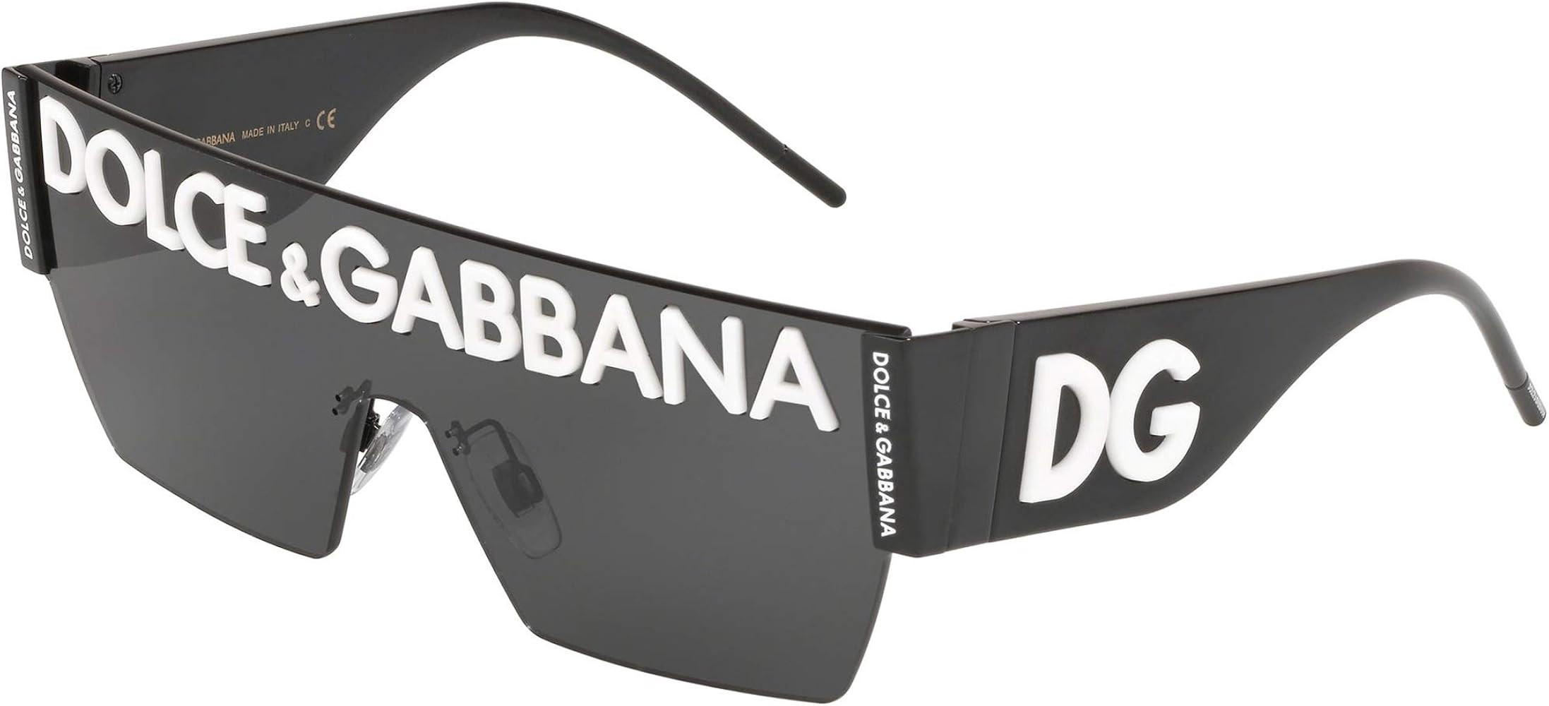 Dolce & Gabbana Classic Rectangular Sunglasses, Multicoloured (Black), 40.0 | Amazon (US)
