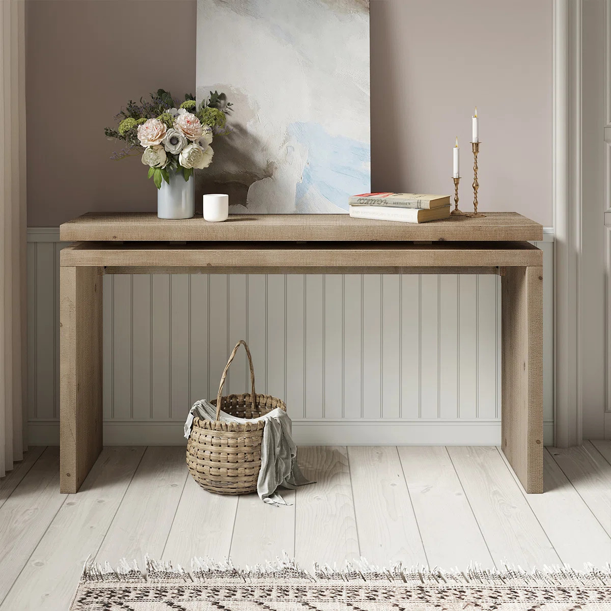 58” Wooden Console Table Sofa Table for Livingroom, Bedroom, Entryway | Wayfair North America