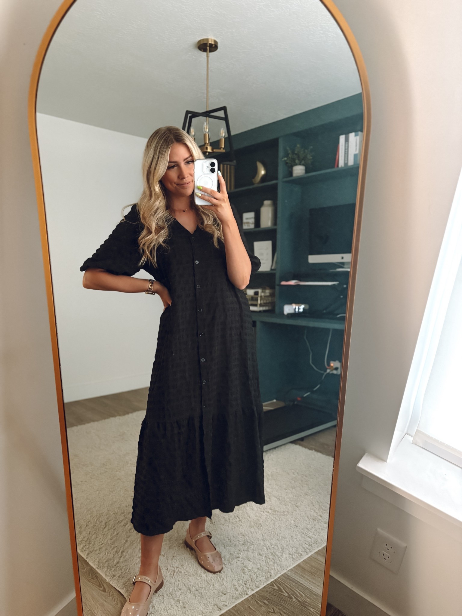 dress: wearing M
flats: size up half 

| teacher outfit | teacher dress | spring outfit | button up dress | mesh flats 

#LTKFindsUnder100 #LTKSeasonal #LTKWorkwear